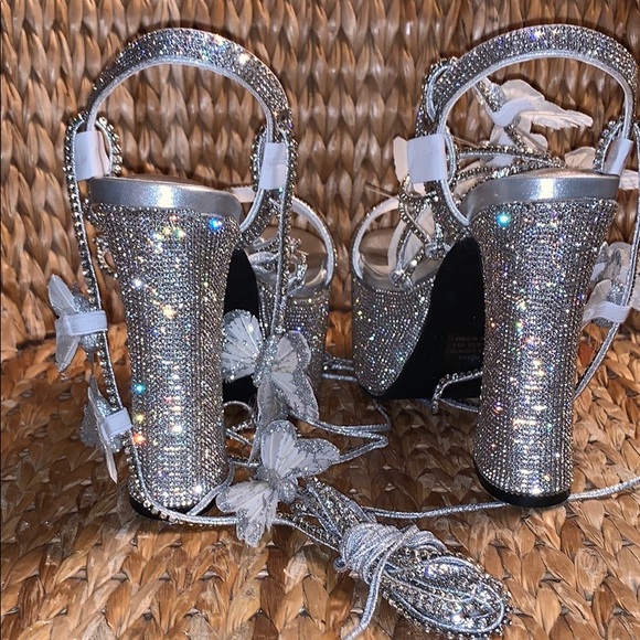 NIB Dolls Kill Rhinestone Pixie Queen Platforms - Picture 4 of 7